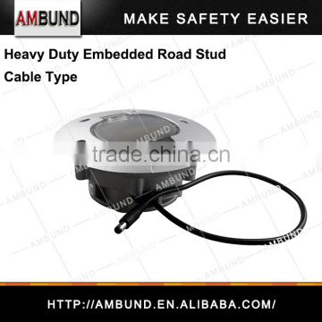 Heavy duty Embedded cat eye LED flashing road stud - Solar and Cable type