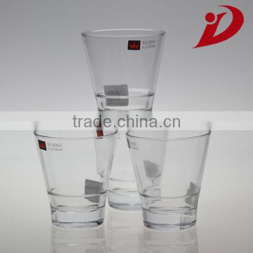 clear tumble world cup glass