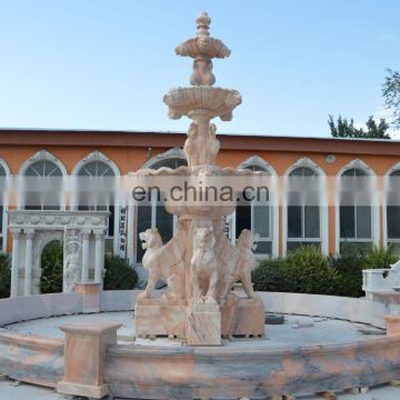 Big outdoor marble water fountains