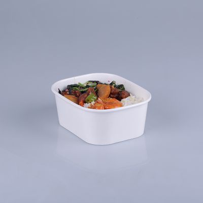 Rectangular Paper Disposable Salad Bowl