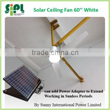 solar ceiling fan new product with AC/DC power adapter