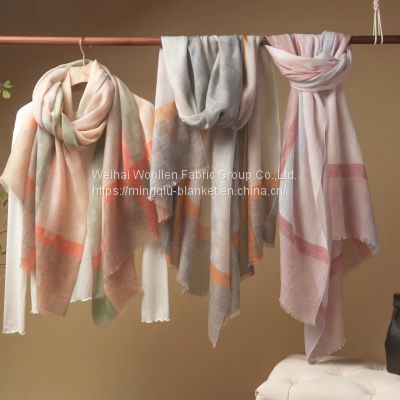 high quality super soft Colorful Winter fashionable Women cashmere Scarf/cashmere shawl