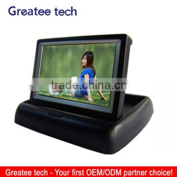 factory best Foldable 4.3 inch rearview Car LCD Monitor