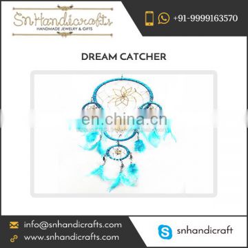 Sky Blue Coloured Beautiful Feather Dream Catcher from Top Rated Manufacturer