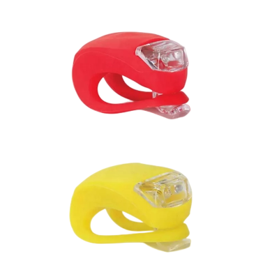 Wholesale bicycle lights LED silicone bicycle front lights can be customized