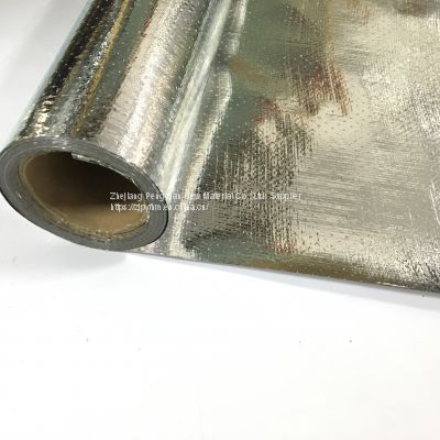 Double sided reflective aluminized polyester film Aluminium Foil Woven Fabric radiant barrier