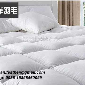 Hypoallergenic Overfilled Duck Down Feather Mattress Topper