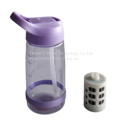 Charcoal Filter Alkaline Sport Kids Water Bottles BPA Free With Custom Logo
