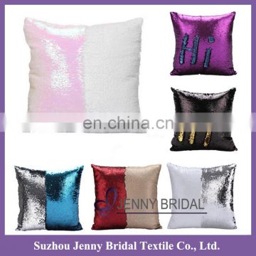 SQP022A reversible sequin fabric reversible sequin pillow