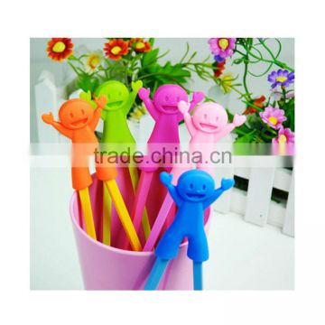 whole sales melamine chopsticks with silicone helper for kids