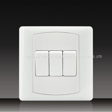 10A 250V push button wall switch socket Digit Telephone Socket with Data Socket