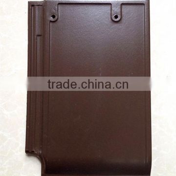 High strength colorful stone coated roofing tile, interlocking glazed clay roof tile prices