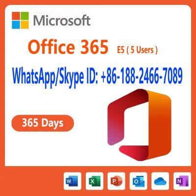 office 365 E3 Enterprise 1 Year 5users Subscription