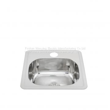 Small size cheap price single square bowl kitchen sink WY-3838A