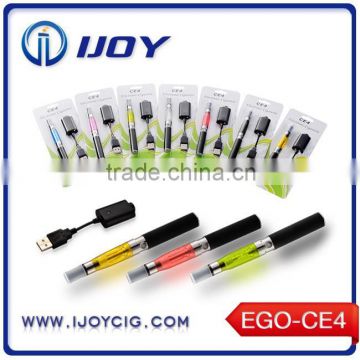 Original manufacturer supply electronic cigarette ego ce4 clearomizer/vaporizer/atomizer ego e cigarette