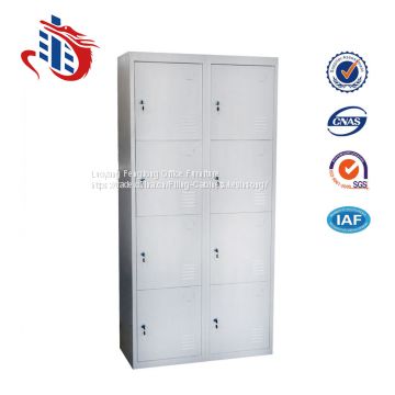 Iron almirah design 8 door dressing room metal locker box
