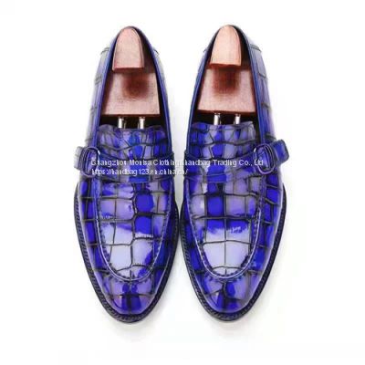 Goodyear Craft Imported Crocodile Leather Shoes 2022 Formal Dress Nile Crocodile Men's Leather Shoes Casual Suit Men's Wedding Shoes Men