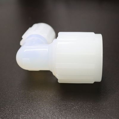 PFA Flared Elbow DAIKIN Raw Material Right Angle Fitting High Temperature Resistant Plastic Joint 1/4″ to 1″ Pipeline Connection