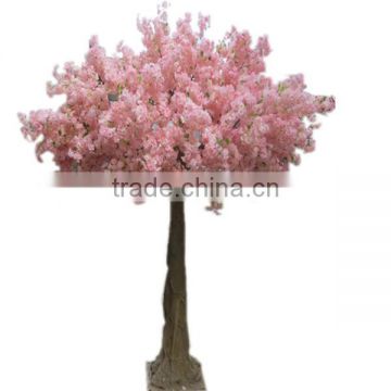 Artificial cherry blossom tree with silk flower and fiberglass trunk in factory price