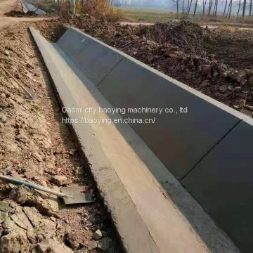 Baoying irrigation canal slipform machine/Rectangular ditch forming machine/Trapezoidal canal slipform machine
