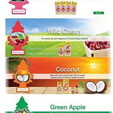 Home and car air freshener 12 pieces of the most popular fruit fragrance