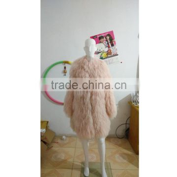 SJ189-01 Trading Factory Export Lamb Sheep Fur Coats Woman