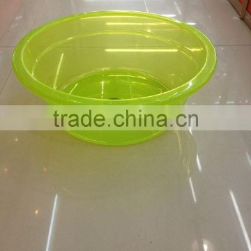 Trasparent plastic wash basin