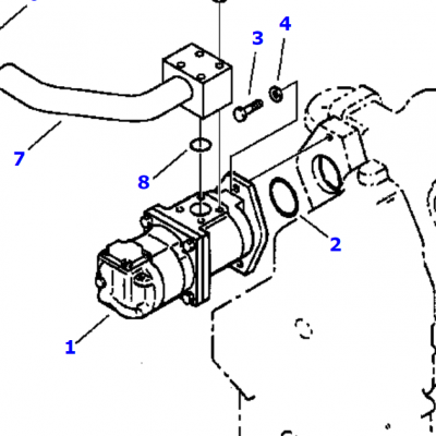 OEM pump for komatsu 418-62-A1130 41862A1130 PUMP HYD ASM hydraulic pump for WA250-3PT  WA250-3L