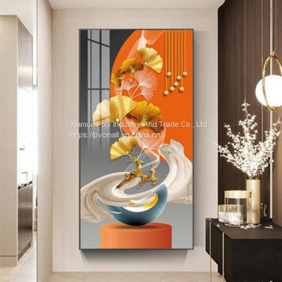 Crystal luxury wall art painting with modern decor