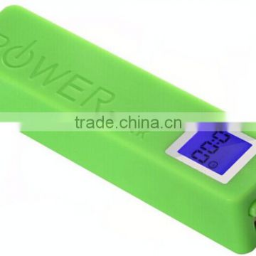 mobile phone travel charger portable mobile phone charger 2200mah capacity with LCD lighting