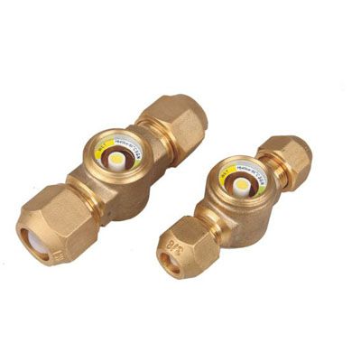 Flare Sight glass, Brass Moisture Indicator, brass sight glass for air conditioner