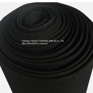Carbon Fiber Fabric Black Roll Activated Carbon Felt Filter Cloth