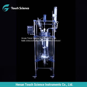 Constant Rotating Speed 100L Size Lab Glass Reactor