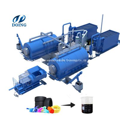 Municipal solid waste/waste plastic recycling pyrolysis machine for sale