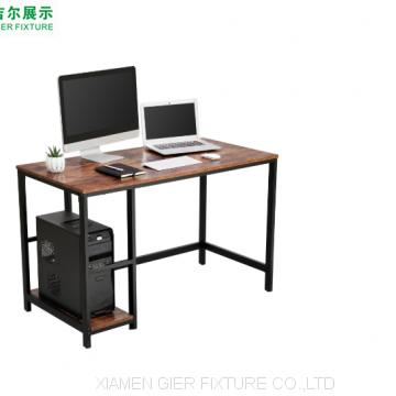 Home Office Furniture Space Saving Industrial Wood Metal Frame L shaped Large Corner PC Computer Desk