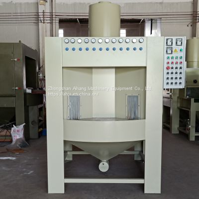 Zhongshan rotary disc sandblasting machine continuous 16 station non stick pot processing rough surface, descaling products