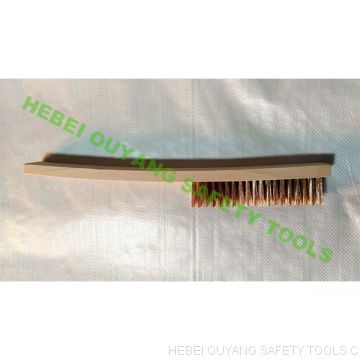 Phosphor Copper Brushes,Non Sparking,Wodden Handle 4*19