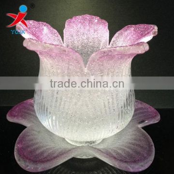 Machine of extruded glass lamp shade/creative pastoral floriated droplight glass lamp shade, light fittings lamp shade