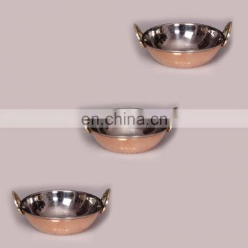 20 pcs flowered Stainless steel round copper item , tableware set