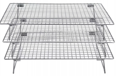 Wire smoking ovens racks and trays Stackable Cooling Racks Three Pack