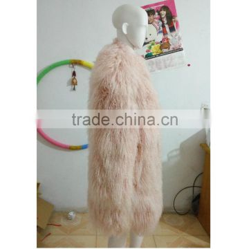 SJ189-01 Knee Length Style Sheep Wool Coats for Lady/Hot Sale Fashion Coats