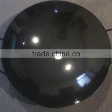 High quality black wok with two handles