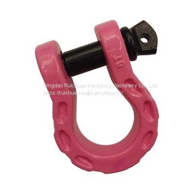 American heavy duty off-road vehicle carbon steel trailer shackle bow High strength shackle horseshoe buckle lifting lift handling buckle