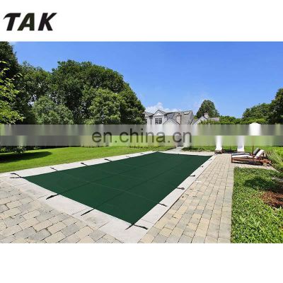 Wholesale 20x40ft outdoor Polypropylene tight mesh swimming pool winter inground safety cover