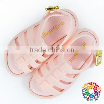 2017 latest China wholesale kids shoes pink girls flat sandals