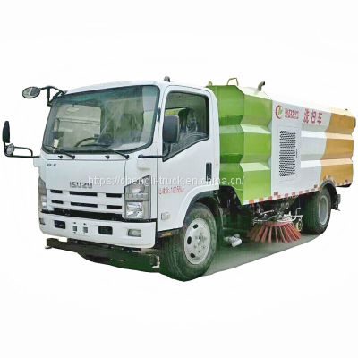 Isuzu 700P diesel engine sweeper truck japan road sweeper truck