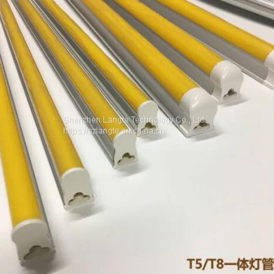 Yellow light led tube does not contain UV T8 T5 tube