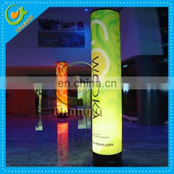 cheap advertising lighting promotion tube, inflatable LED lighting tube for party feast decoration