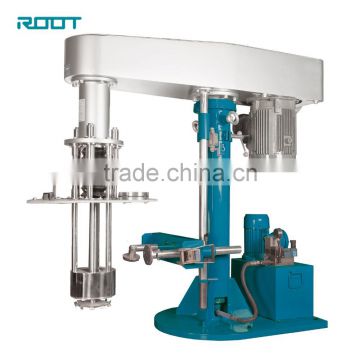 Vertical basket bead mill for offset printing ink