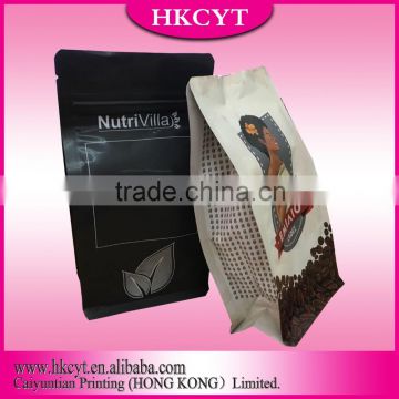 Zipper Top Sealing & Handle and Side Gusset coffee beans Bag coffee Bag Type plastic bag with zipper